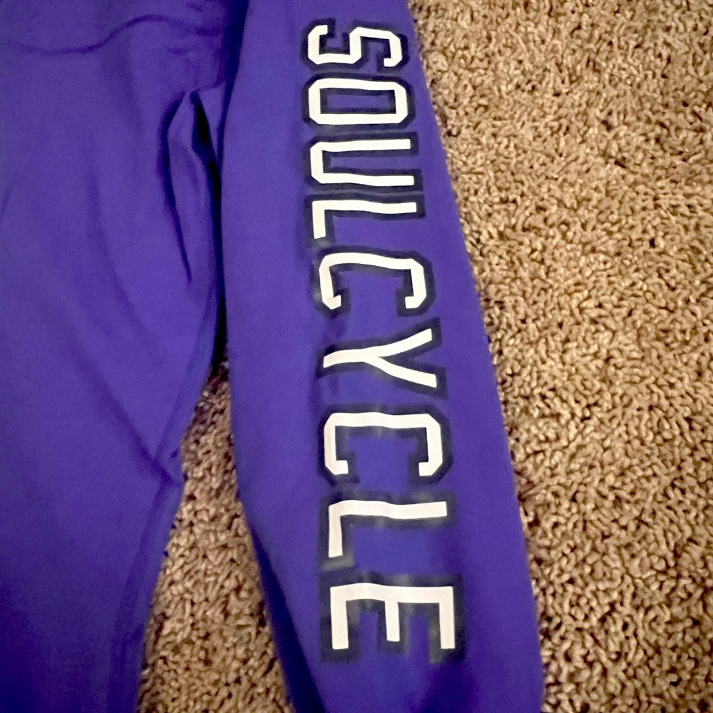 Purple Lulu Lemon Soul Cycle Leggings